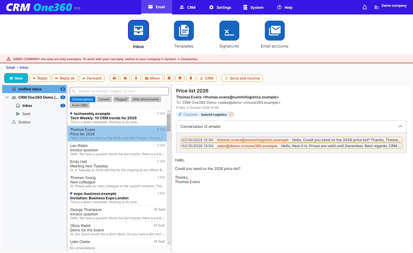 Email inbox