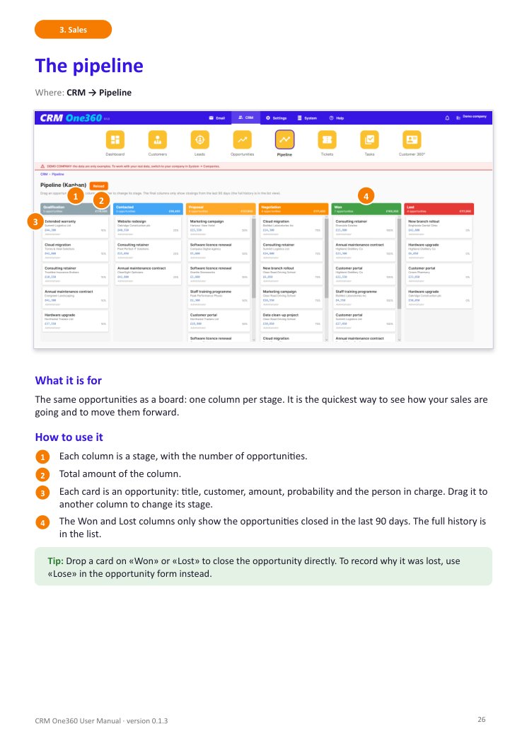 A page of the manual: the pipeline